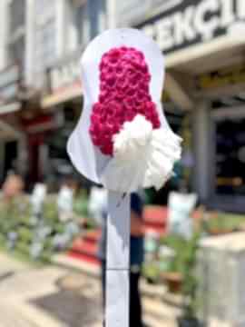 Fuşya Gerbera Düğün ve Açılış Çelengi